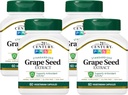 21世纪葡萄种子提取 Veg Capsules, 60 Counter (21378) (Pack of 4).