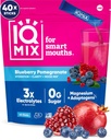 IQMIX 水解电解石粉 — 4-in-1 水解,精神清晰,摩德和复苏的公式 — 无糖饮用混合, Keto, 镁 L- Threonate, Lion's Mane — 40 Count Blueberry Pomegrant