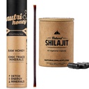 NatURAL SHILAJIT 卡普尔(1-2个月供应量) QQ60 Counter & Shilajit Honey Sticks Resin 与 Raw Honey 混合(30支棍子)