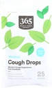 365 由全食品市场, Cough Drops, Sugar Free Menthol, 25 Counter 所制作,