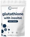 Glutathione 补充剂,纯Glutathione 用Inositol 减少粉末, 5 Ounce (9个月供应), 2 in 1 Formula, 抗氧化剂的强效成分, 支持活体函数, Vegan
