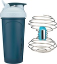 HydraCup Power Shaker w/Wighted Whisk, 28oz - 更快的混合, 需要更少的摇晃, 膝上无蛋白摇晃, 摇晃杯( 聚丙烯, 蓝色)