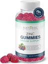 锌(Gummys 50mg) - 高发性免疫支持,皮肤健康,抗氧化剂,成人日豁免补充剂,Vegan,Gluten-Free,Non-GMO,Chewc Citrate Gummys,180 Gummys