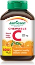 Jamieson 维生素C 咀嚼500毫克 - 丹基橙,120个标签