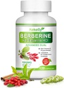 Berberine Supplement 1200mg - Natural Plant - 以 Berberine HCL, Cinnamon, Bittermelon, Gymnema(120 Capsules)为主.