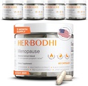 Meno- Menopause Hormonal Balance for Women, Estrogen Soy Isoflavones Menopause Supplement for Women, Ashwagandha, Black Cohosh Hot Flashes Menopause Relief, Night Sweats Relief 300Caps