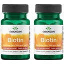 Swanson Biotin - 定时释放 10,000 mcg 60 Tabs (2 Pack)