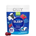 OLLY 孩子们睡觉 Gummy, 0.5mg Melatonin, L Theanine, Chamomile, 和柠檬鲍姆, 儿童嚼食补充, 偶尔睡眠支持, Raspberry - 60 Count