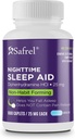 Safrel 夜间睡眠援助, 二苯胺 HCl 25mg – 强非吸食型休息支持 – 男人和女人 → Fall Asleep faster & Wake up 刷新 (1000 counter (Pack of 1), 1000, count)