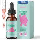 JoySpring DetoxZee Zeolite 儿童滴水 – 配有维生素D3和Cyanocobalamin 维生素B12的Clinoptilote – 天然贝利火焰液体 → 30 服务