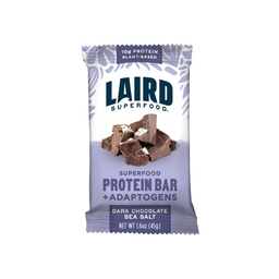 Laird Superfood 功能蛋白棒 – 蛋白棒 但与真实成份更好 功能蘑菇 10g 植物基蛋白 6g Fiber - 非GMO - 暗巧克力海盐 10 Count (Pack of 1)