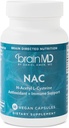 BRAINMD NAC - 60 Vegan Capsules - 抗氧化剂 + 免疫支持 - Gluten Free - 60 services