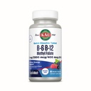 KAL 维生素B-6 B-12 甲基福拉提活性物质,维生素B补编,心脏健康,能量和红血球支持,并配有甲基B12和DFE Folic Acid,天然莓香,60种服务,60种微标签