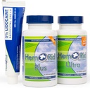 HemRid Plus, Ultra, 以及5%的利多卡因奶油箱 — — Herbal出血补充剂和最大强度的出血护理乳汁 — — 内外出血的三联行动救济