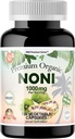 K&C博士 HNHusa Premium Organization Noni 1000 mg 120 Veggie Capsules 强纯抗氧化剂 支持免疫系统 总体健康 Morinda Citrifolia 提取 Vegan 非转基因生物 无填充剂