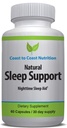 睡眠支持补充, 60 Capsules with L-Tryptophan, GABA, Chamomile, Melatonin 10 mg + 专有睡眠公式混合剂, 睡眠更好, 睡眠更长, 醒来刷新 。 30天供应