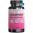 * 美国制造和试验的“VINATURA Spearmint Leaf Capsules Supplements——用DIM & Saw Palmetto增强”,用于无用头发、妇女健康和皮肤*——1 380毫克/服务,60个Capsules(30个服务)