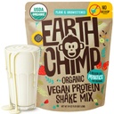 EarthChimp Organization Vegan蛋白粉 - 配有Probiotics - 非转基因生物,乳制品免费,Non Whey, 以植物为基础的男女蛋白粉,Gluten免费 - 52 service 64 Oz(Plain & Unsweeted) No Scoop
