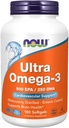 Now Foods - Ultra Omega-3 500 EPA/250 DHA - 180 软胶