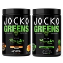 Jocko Fuel Greens Powder Bundle - Greens & Superfood Power for Health Green Juice - Keto 与螺旋藻,氯菌,消化酶, & Probiotics - 60种服务