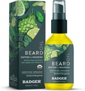 Badger Beard Oil, Babassu & Jojoba, 认证有机物,Premium Beard Contitioner, 熊油换干皮, 熊油换长胡子, 芳香毛油, 1 fl oz 玻璃瓶