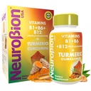 抗氧化剂支持的神经元Turmeric Curcumin 650 mg 草药补充剂,高吸附性超吸附性Turmeric Supplement 多维坦复合剂,配有 B12, 40 Capsules