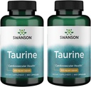 Swanson Taurine -- -- 氨基酸补充剂,促进能源生产和电解平衡 -- -- 支持心脏健康与健康的自然公式 -- -- (每包100卡普尔,500毫克)(2包)