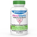 女性阴道健康和尿道节育药物(DrFormulas Cranberry Priobitus for Women Vincinal Health),配有Fiber Prebiotic & D Mannose → Nexabiotic Feminine Health,配有Yeast酸性杆菌的阴道节育药物,60 Capsules