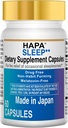 HAPA 日本美拉图宁免费睡眠援助补充品,Phosphatidylserin,Coenzyme Q10,成人,60 Capsules,30天供应