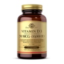 Solgar Vitamin D3(Cholecaliferol) 250 MCG(10 000 IU),120 软胶 - 帮助维护健康骨骼和牙齿 - 免疫系统支持 - 非转基因生物,Gluten/乳制品免费 - 120 服务