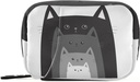 Naanle Funny Cats in Row Pill Box 7 Day Pill Case 旅行 Pill 组织者包 配有 Zipper 便携式周刊 Case 缩写 Vitamin 补充 Holder