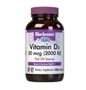 Bluebonnet 维生素D3 2000 IU 蔬菜卡普勒斯,100 Counters (Pack of 1)
