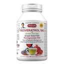 ANDREW LESSMAN Resveratrol-100 with Green Tea 100 Grape Seed 100 Pomegranate 100mg - 360 Capsules - Four Powerful, Protective Anti-oxidants.