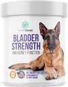 Bladder 强度 近似 55 Chews - 天然狗 UTI 治疗 - 肾支持狗 - 狗 Cranberry 补充 - 老年狗失禁补充 - 美国制造