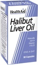 健康援助Halibut Liver Oil - 90卡普尔