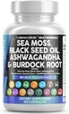 纯净营养素 海 摩斯黑种子油 Ashwagandha Turmeric Bladderwrack Burdock & Vitamin C 维生素 D3 配有 长老莓 Manuka Dandelion 黄码头 碘氯phyll ACV