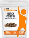 Bulk Assupports.com Black Cohosh 抽取粉末 - 来自Black Cohosh Root,草药补充 - Vegan & Gluten Free, 80mg / service, 1kg (2.2磅) (Pack of 1)