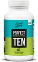 LIVELY VITAMIN CO. Perfect 10 - 抗衰老和抗氧化剂补充剂 - Biotin & Lipoic Acid - 健康头发,皮肤,钉子 - 能量靴 - 更尖锐的大脑功能 - 更强的豁免 - 60盖