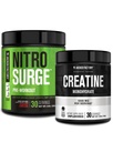 Jacked Factory NITROSURGE 前期工作补充剂(Cherry Limeade) Creatine 单水合物粉(150g),用于肌肉生长,增强强度,增强能量