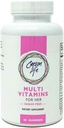 Carson Life Women's multivitamin Gummys - 60 Chewble Gummys - Boost Immune System - 无糖,Gluten Free Editary Supplies - 水果燃烧 - 美国制造(60 Gummys)