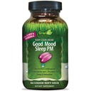 Irwin Naturals Good Mood Sleep PM - 54 Liquid Softgels - 配音:梅拉图宁和L-Theanine 用于休息和放松 - 18 总服务