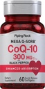 CoQ10 300mg → 60 Softgels → 与黑辣椒 → Coq10 Coenzyme 补充 → Mega Q-Sorb → 增强吸收 → 非 GMO , Gluten Free → by Piping Rock