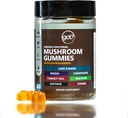蘑菇Gummys Daily Supplement with Ashwagandha - Lions Mane, Turkey Tail, Reishi, Cordyceps, Chaga - Mega 10 Blend Nootropic 有机蘑菇 - 能源,焦点,记忆和免疫支持 - 60ct