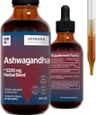 Herbana 制造 Ashwagandha 液滴 提取 - 肌肉恢复 丁皮条 - Withania Somnifera 滴水 - 高潜力