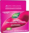 Nature's Way AM/PM Menopause Supplements for Women, Hot Flash Relief*, Night Sweats*, Restful Sleep*, Mood Swings*, Hormone-Free Formulas with Black Cohosh, Theanine, Valerian, 60 Tablets