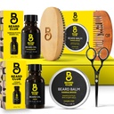 比尔德俱乐部的比尔德男子套装 - Groming & Care Kit - Cedar & Sandalwood Oil, Sandalwood Balm, Boar Bristle Brush, Comb, Trimming剪刀 - 爸爸礼品套装