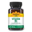 乡村生活维生素B-6,高潜力,支持能量和神经系统,200mg,90 Vegan Capsules,认证Gluten Free,认证Vegan,认证Halal...