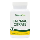 Natures Plus Cal/Mag Citrate - 90 植物胶囊 - 500 毫克钙,250 毫克镁 - 30