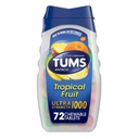Tums Ultra 1000 最大强度热带水果 -- -- 72块可切食的药片