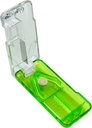 EZY DOSE Pill Cutter and Spliter with Dispenser, Daily Usage, Safely Cuters, Vitamins, 半个或四分之一的药片, 精确和易切, 无污钢刀, 旅行Sized, Green, BPA Free